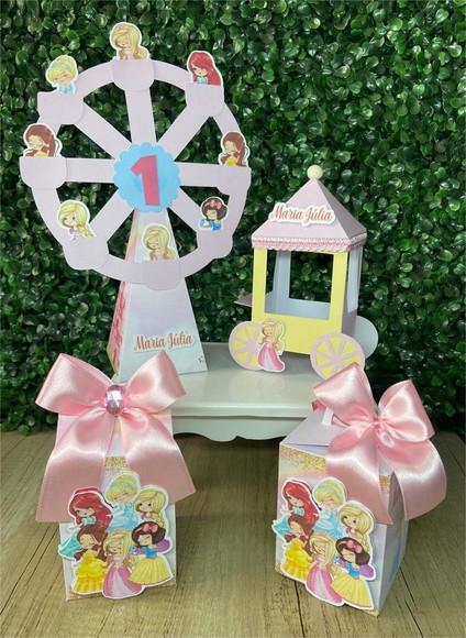 Kit Festa Personalizado Princesas Cute ( 25 Peças)