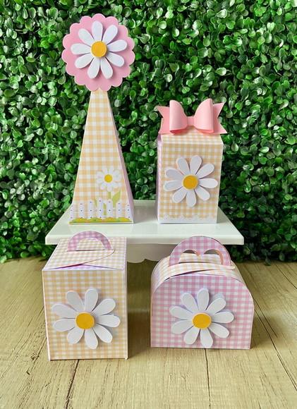 Kit Festa Personalizado Tema Margaridas (10 Peças)