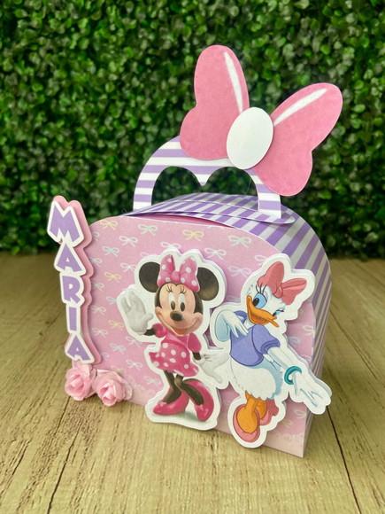 Caixa Maleta Tema Minnie e Margarida Tam. Grande