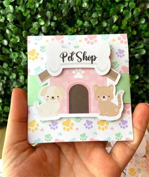 Convite Pet Shop 3d