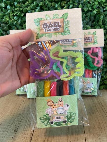 Kit Massinha com Cortador Tema Safari