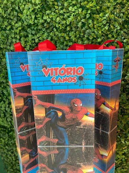 Sacolinha Personalizada Homem Aranha