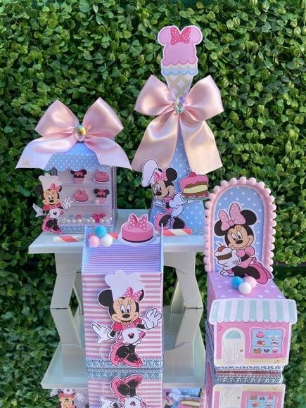 Kit Personalizado Minnie Confeiteira Super Luxo (40 Peças)