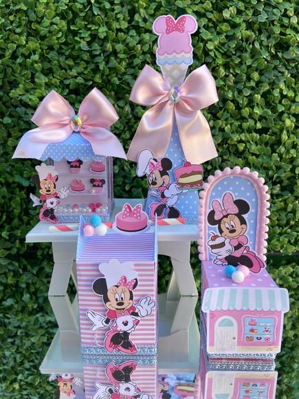 Kit Personalizado Minnie Confeiteira Super Luxo (20 Peças)