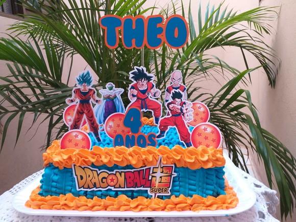 Topo de bolo Dragon Ball