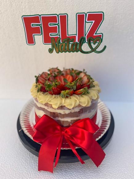 Topo de bolo Feliz Natal