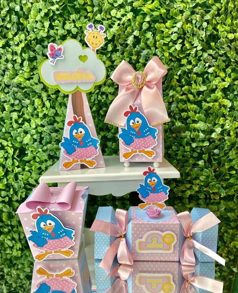 Kit personalizado Galinha Pintadinha Rosa (40 peças)