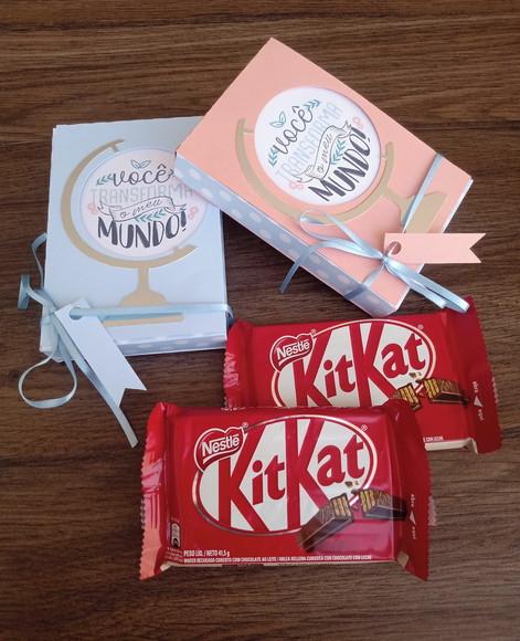 Caixa Dia dos Professores ( Kit Kat)