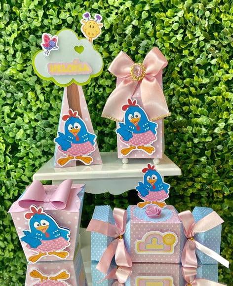 Kit Personalizado Galinha Pintadinha Rosa ( 20 Peças)