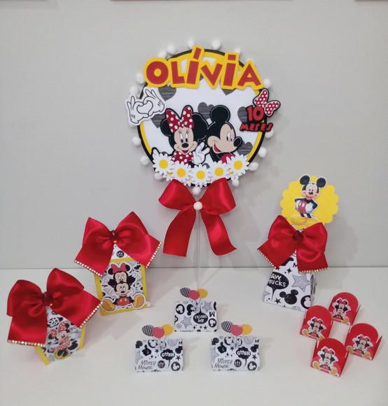 KIt festa em casa MIckey e minnie (60 peças)