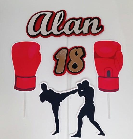 Topo de bolo Muay Thai