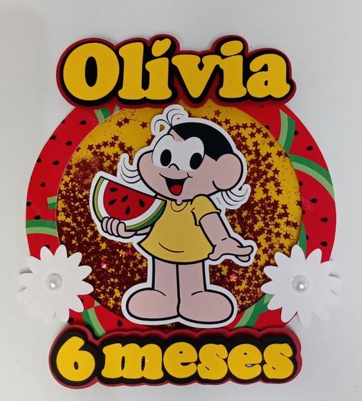 Topo de bolo Shaker Magali