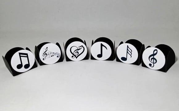 Forminhas para Doce Notas Musicais