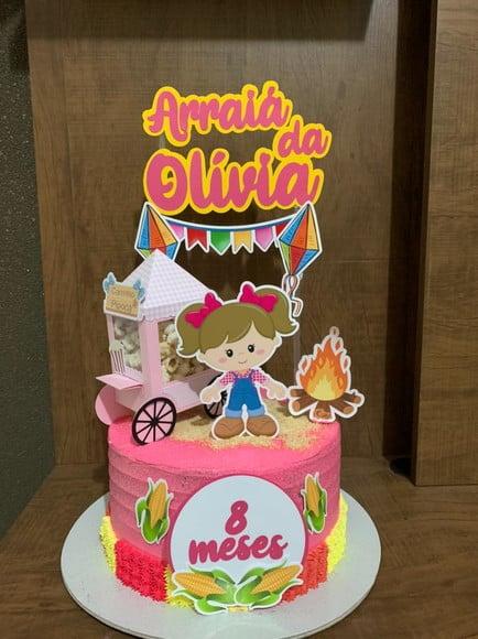 Topo de bolo Festa Junina