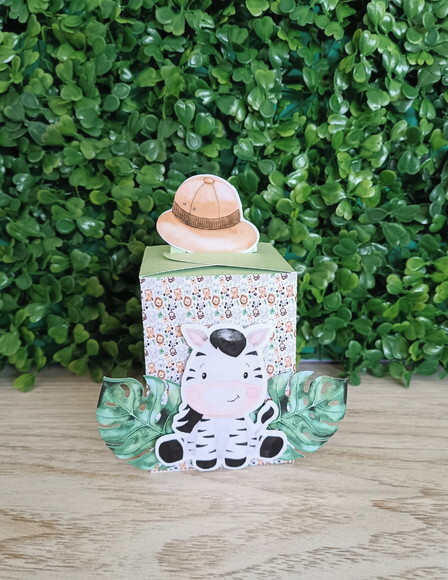 Kit personalizado Safari aquarela (20 peças)