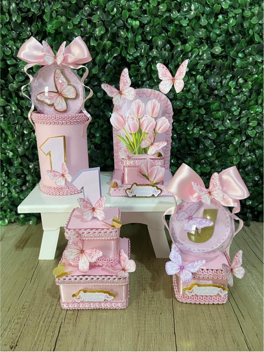 Kit personalizado Luxo Jardim das Borboletas (20 peças)