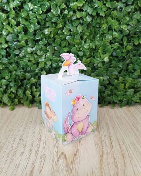 Kit personalizado Dinossauro aquarela menina (20 peças)
