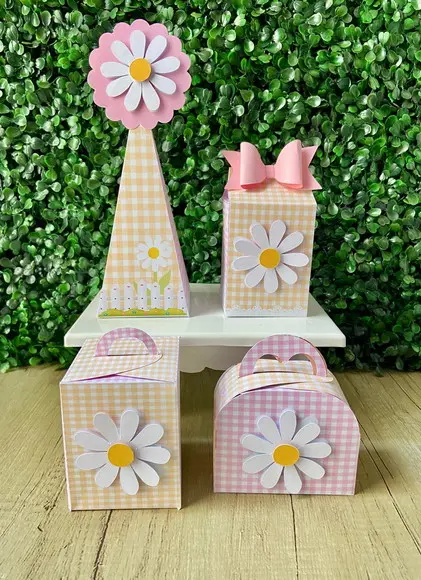 Kit Festa Personalizado Tema Margaridas (30 Peças)