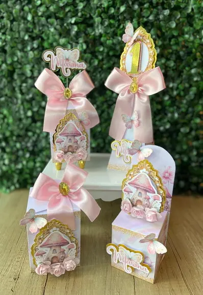 Kit Personalizado Luxo Jardim dos Cogumelos ( 40 Pecas)