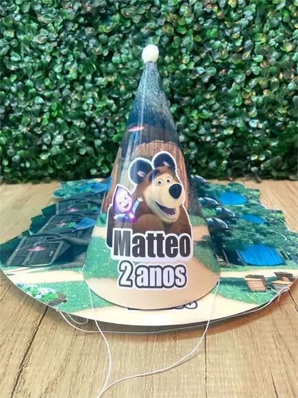 Chapéu Personalizado Marsha e o Urso