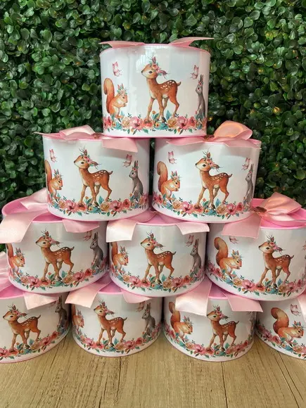 Tubo Lata Personalizada Bosque Encantado