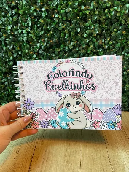 Livro de Colorir Colorindo Coelhinhos 20 Folhas A5