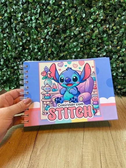 Livro de Colorir Stitch 52 Folhas A5