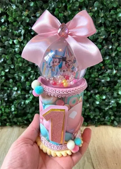 Cofrinho Personalizado Luxo Circo Mickey e Minnie Candy