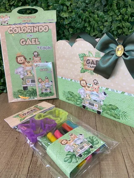 Kit Personalizado Safari Aquarela (35 Kits)