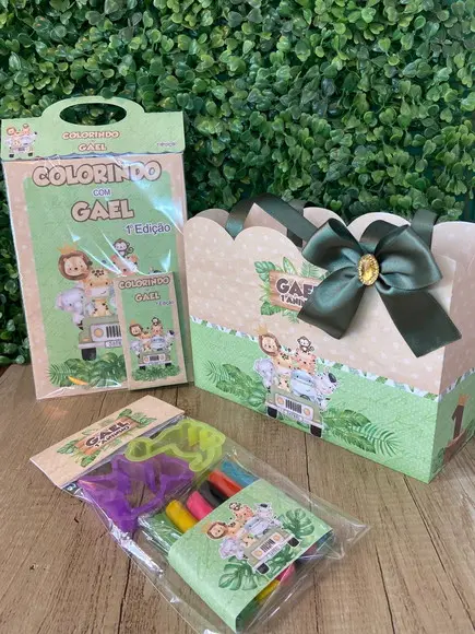 Kit Personalizado Safari Aquarela (15 Kits)