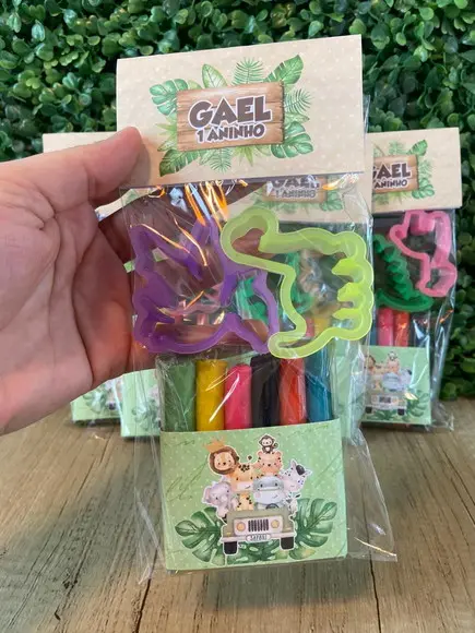Kit Massinha com Cortador Tema Safari