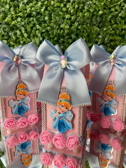 Caixa Milk Personalizada Luxo Cinderela