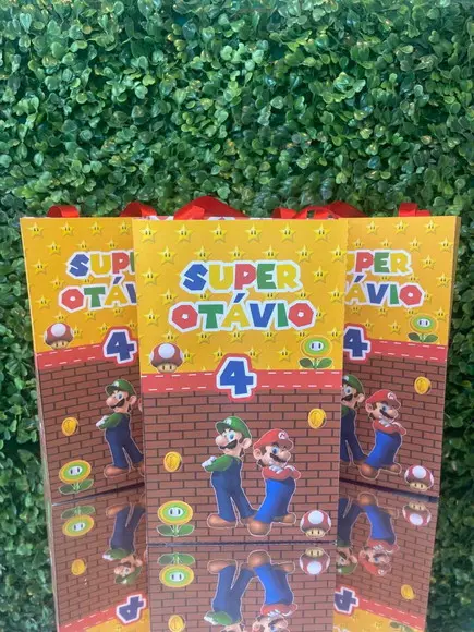 Sacolinha Personalizada Super Mário