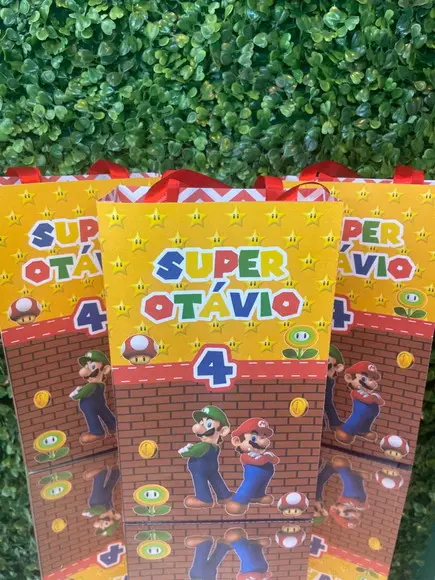 Sacolinha Personalizada Super Mário