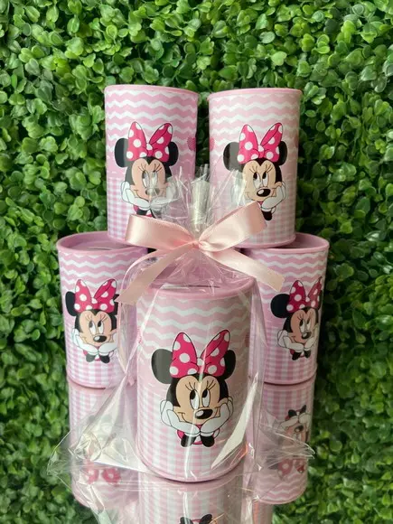 Cofrinho Personalizado Minnie Rosa