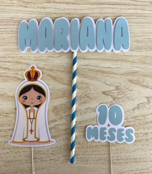 Topo de Bolo Nossa Senhora de Fátima