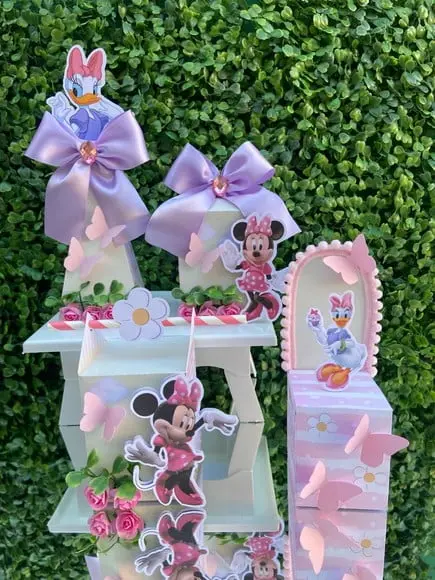Kit Personalizado Margarida e Minnie Luxo (20 Peças)