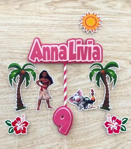 Topo de Bolo Moana