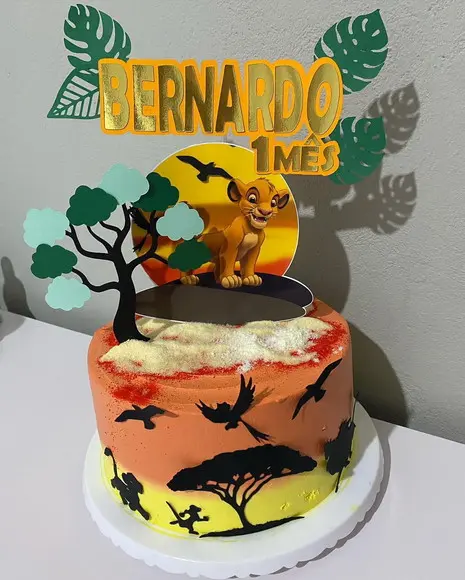 Topo de Bolo Rei Leão
