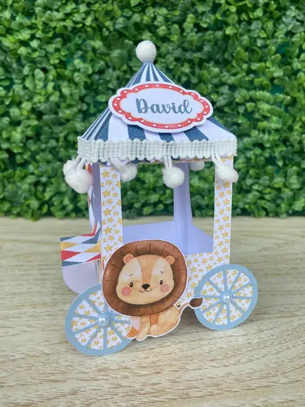 Carrinho de Pipoca Circo Aquarela Menino