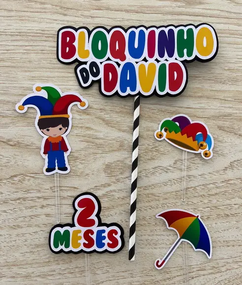 Topo de Bolo Carnaval