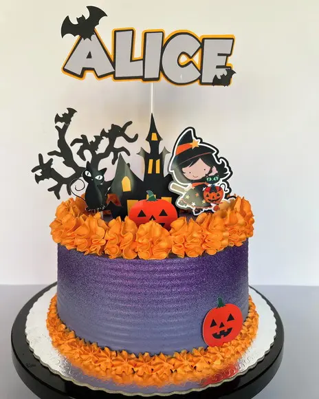 Topo de Bolo Halloween