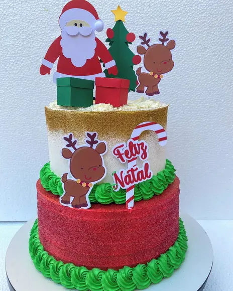 Topo de Bolo Natal