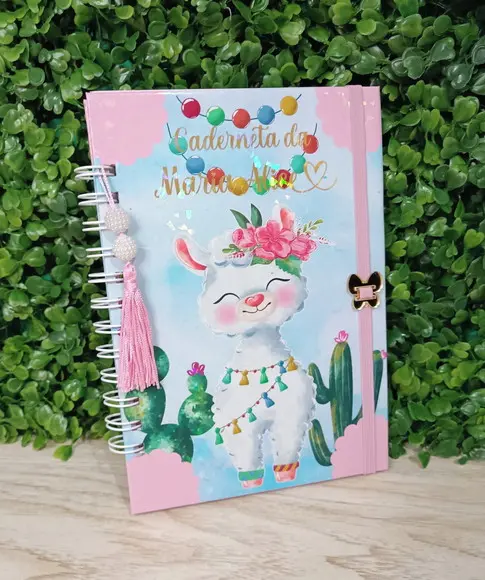 Caderneta de Vacinação Personalizada Lhamas