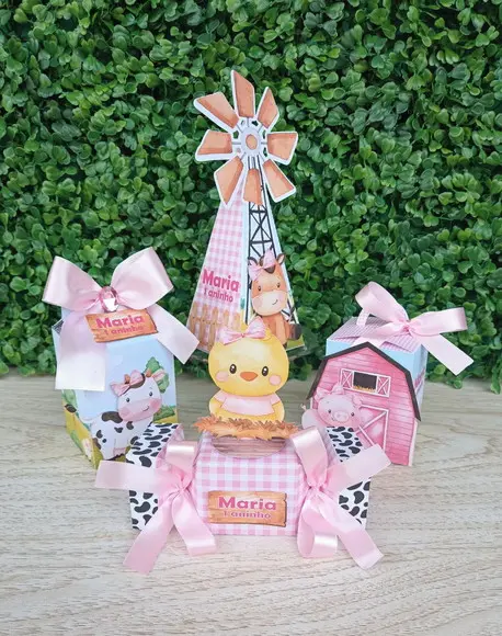 Kit Personalizado Fazendinha Menina ( 20 Peças)
