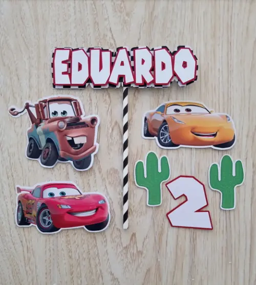 Topo de Bolo Carros