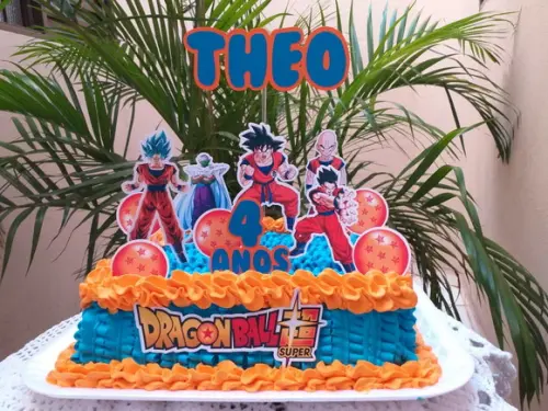 Topo de bolo Dragon Ball