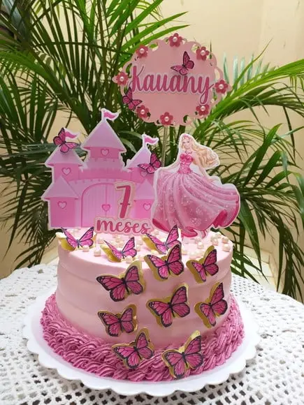 Topo de Bolo Barbie