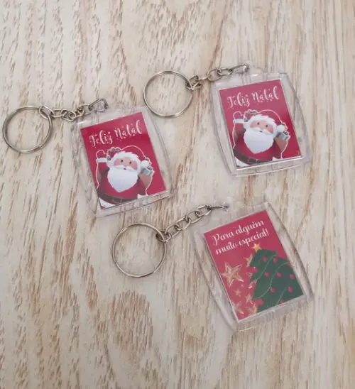 Chaveiro Personalizado Feliz Natal