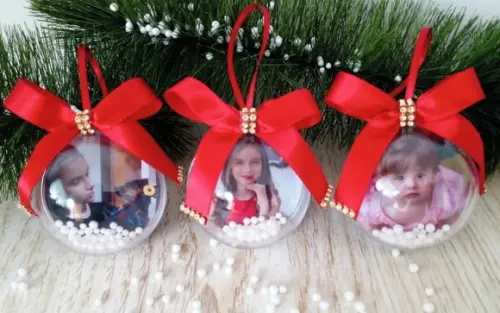 Esferas de Natal Personalizadas com Foto